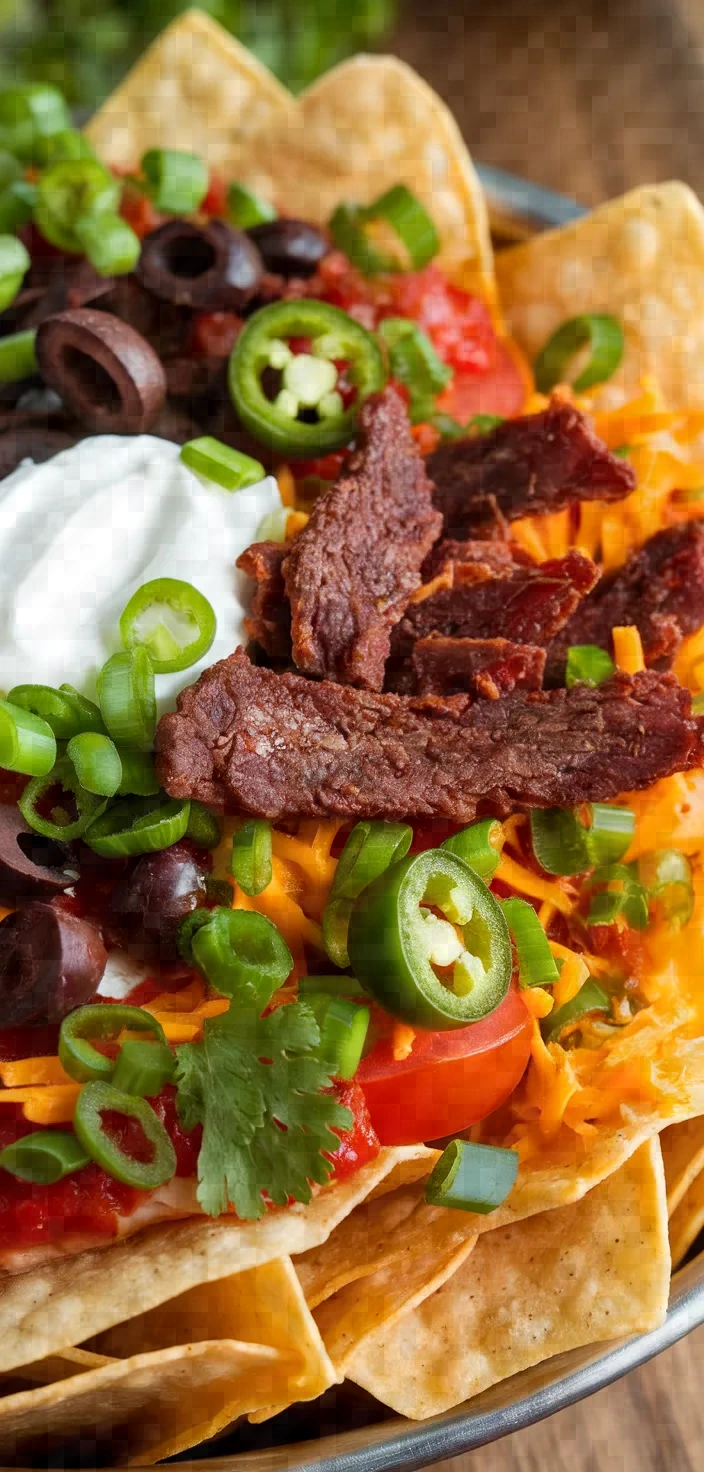 Ingredients photo for Beef Jerky Nachos Recipe