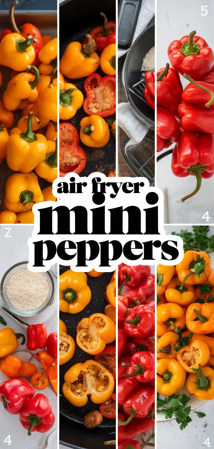 Ingredients photo for Air Fryer Mini Peppers Recipe