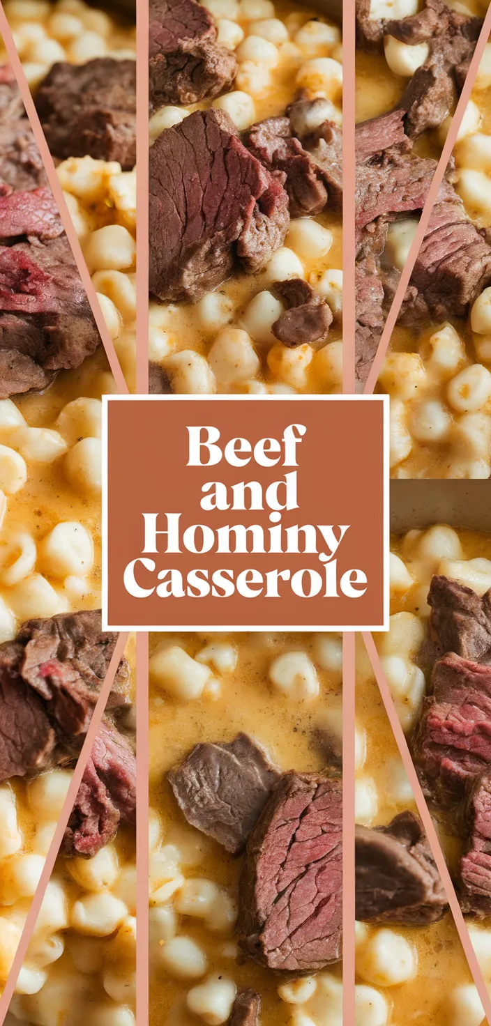 Ingredients photo for Beef And Hominy Casserole Recipe