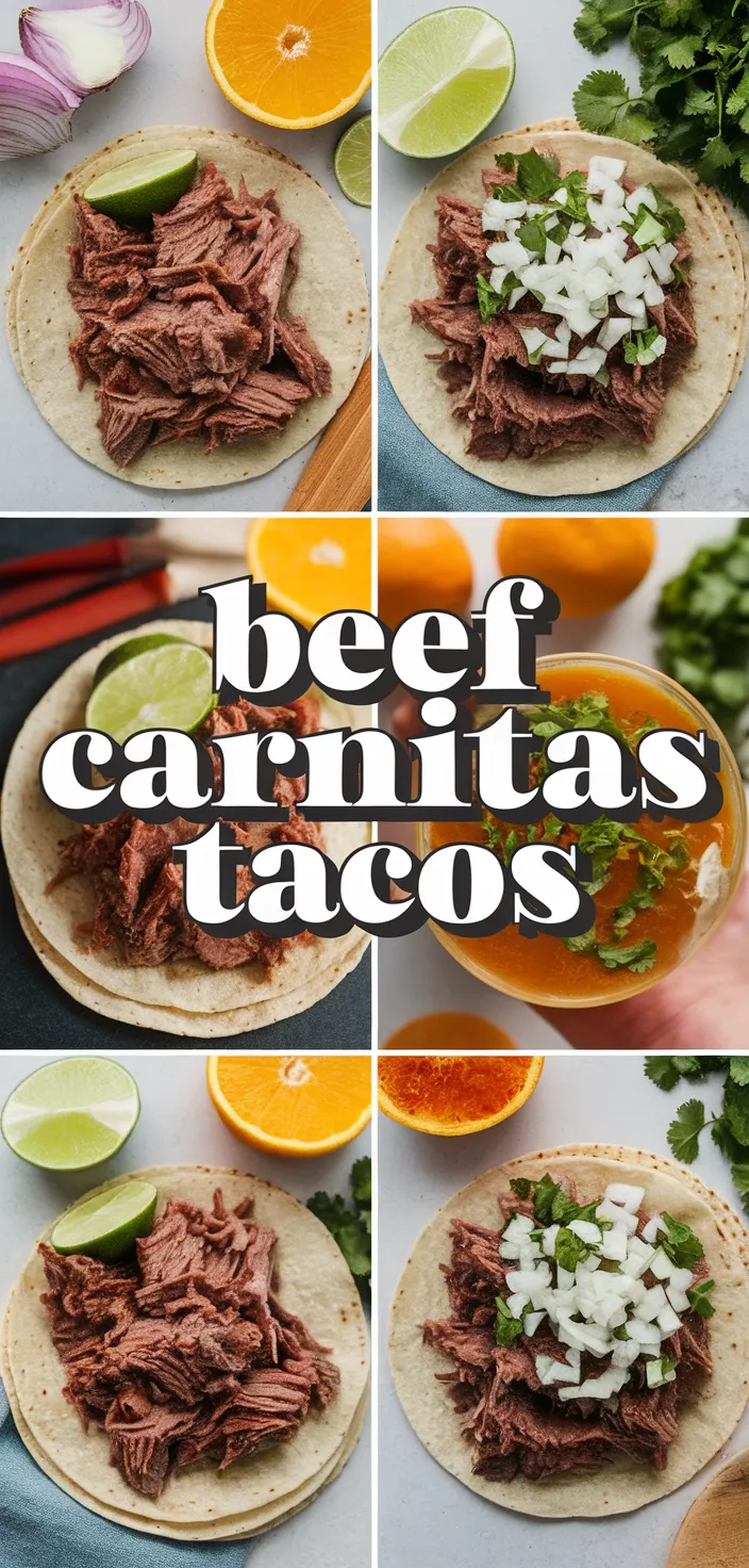 A photo of Beef Carnitas Tacos Recipe