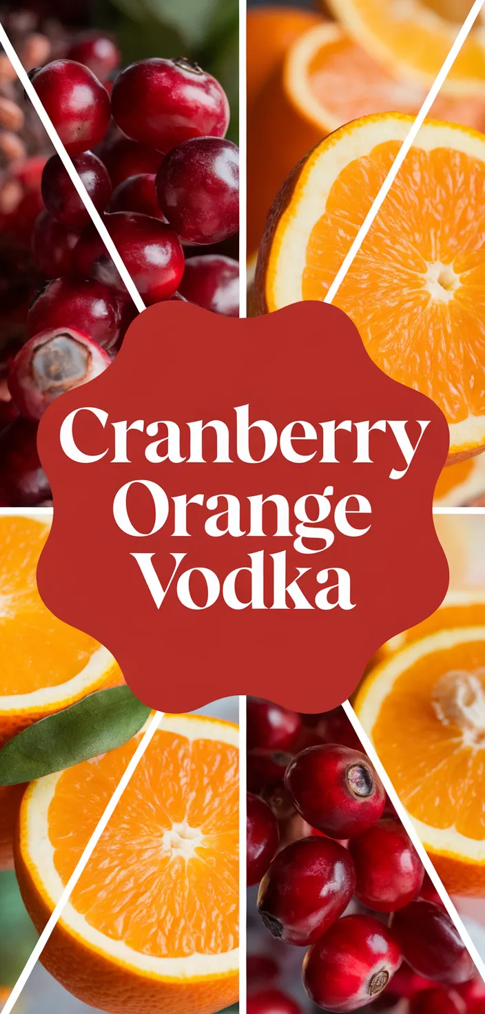 Ingredients photo for Cranberry Orange Vodka Recipe