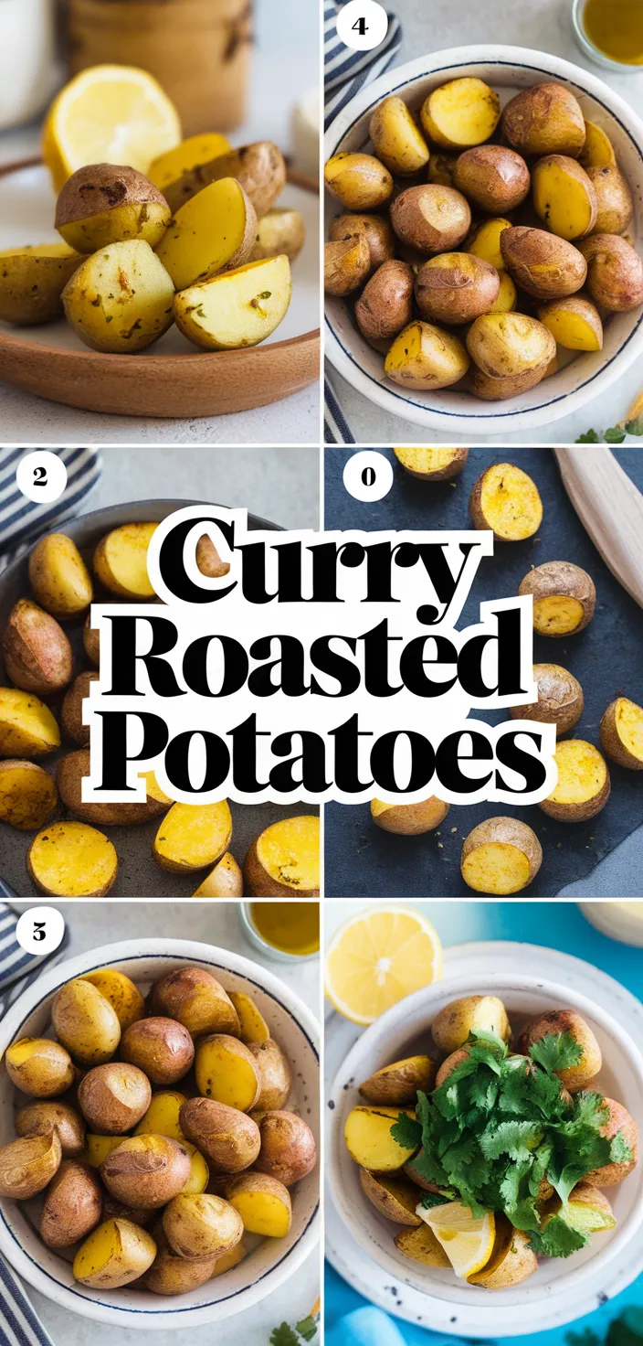 A photo of Curry Roasted Potatoes Recipe