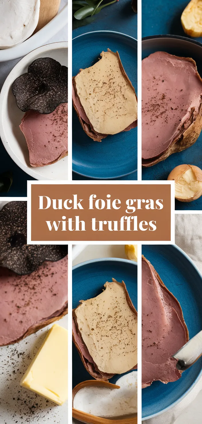 A photo of Duck Foie Gras With Truffles Recipe