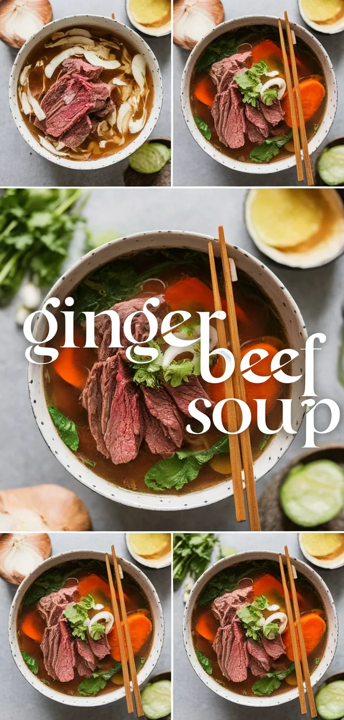 A photo of Ginger Beef Soup Recipe