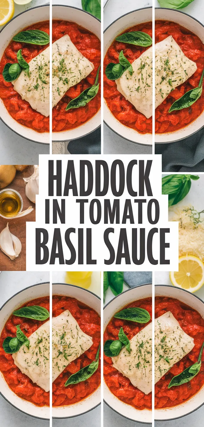 A photo of Haddock In Tomato Basil Sauce Recipe