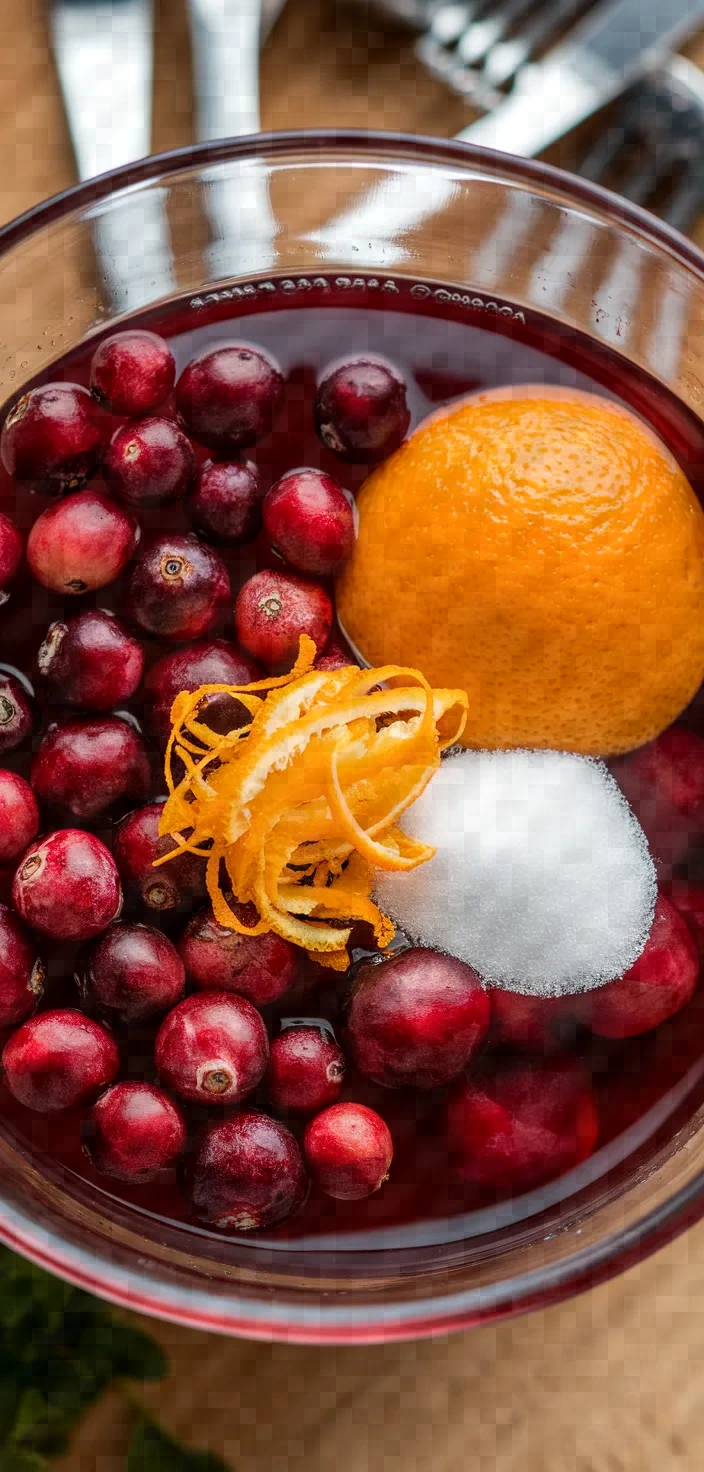 Ingredients photo for Cranberry Orange Kombucha Recipe