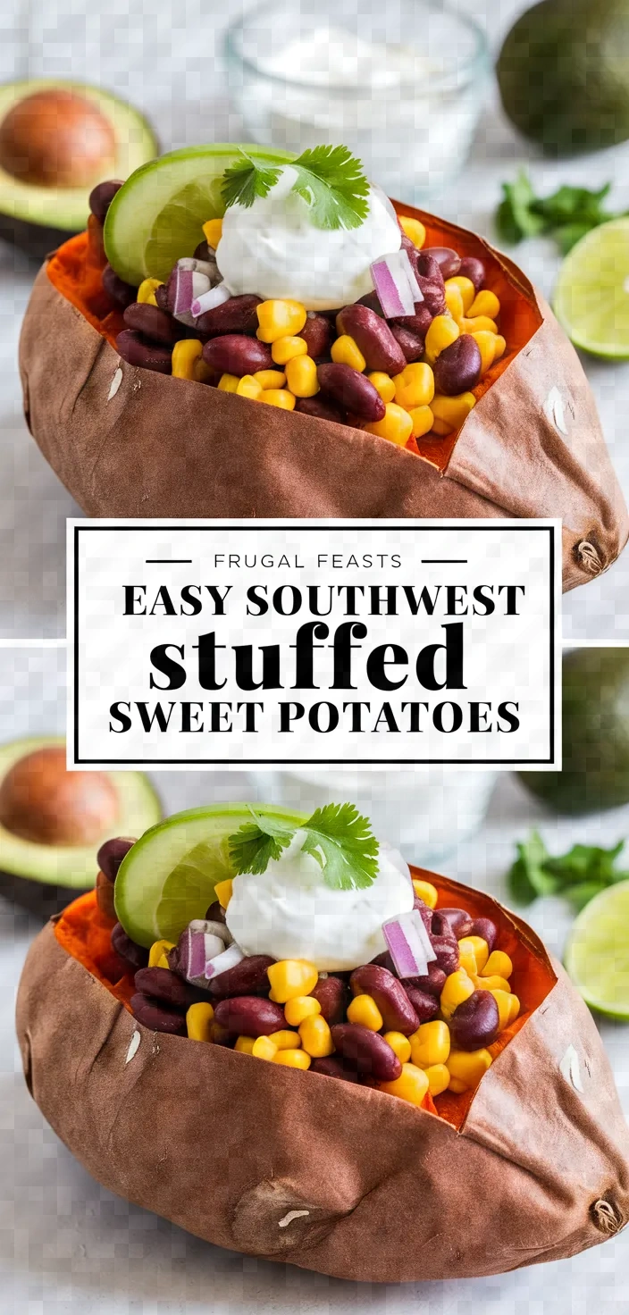 Frugal Feasts Easy Southwest Stuffed Sweet Potatoes Recipe