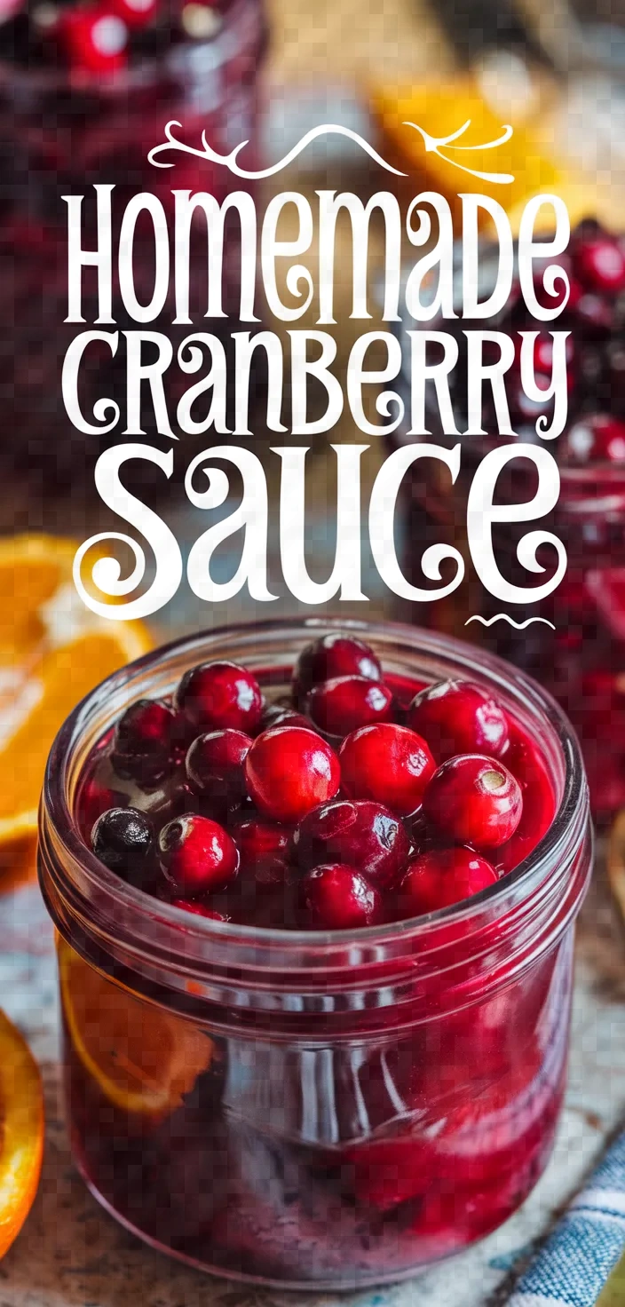 Homemade Cranberry Sauce Recipe