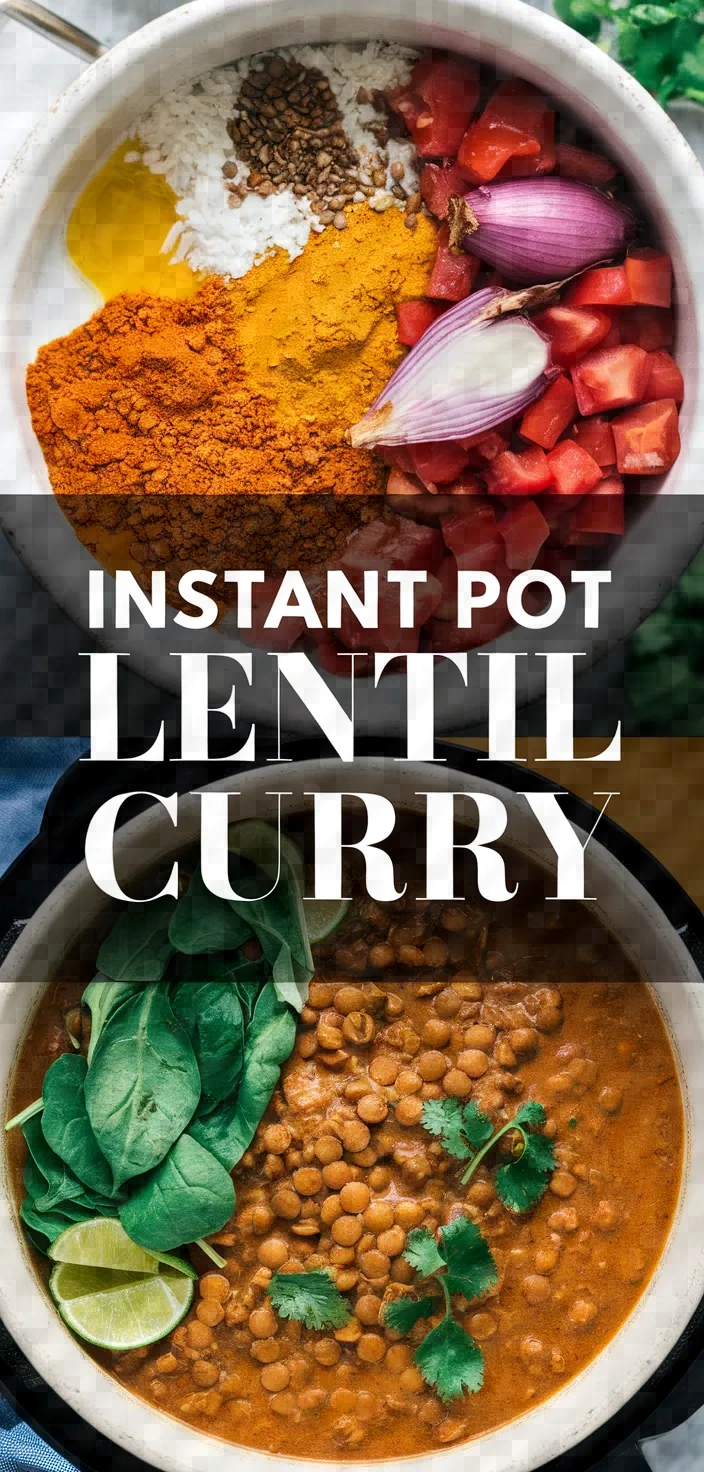 Instant Pot Lentil Curry Recipe