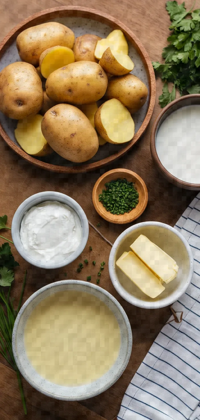 Ingredients photo for Instant Pot Mashed Potatoes Recipe