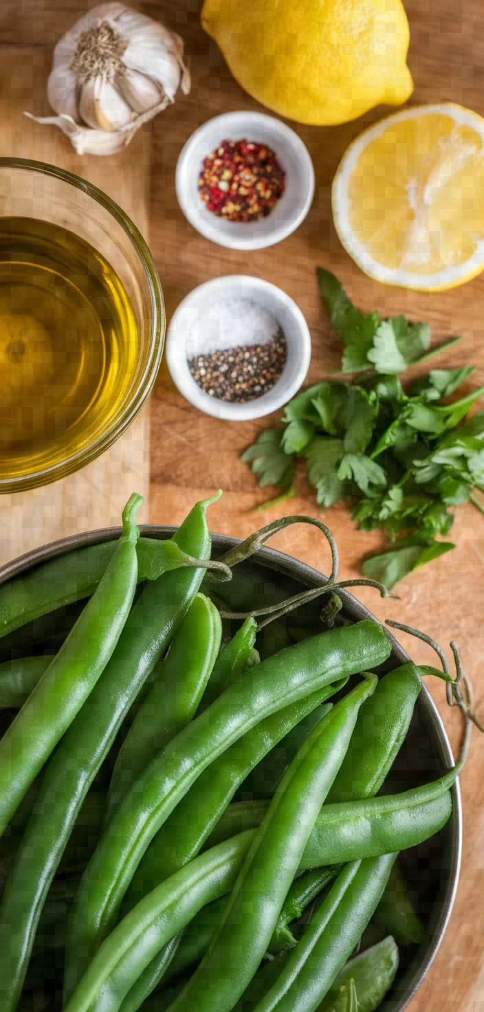 Ingredients photo for Sauteed Green Beans Recipe