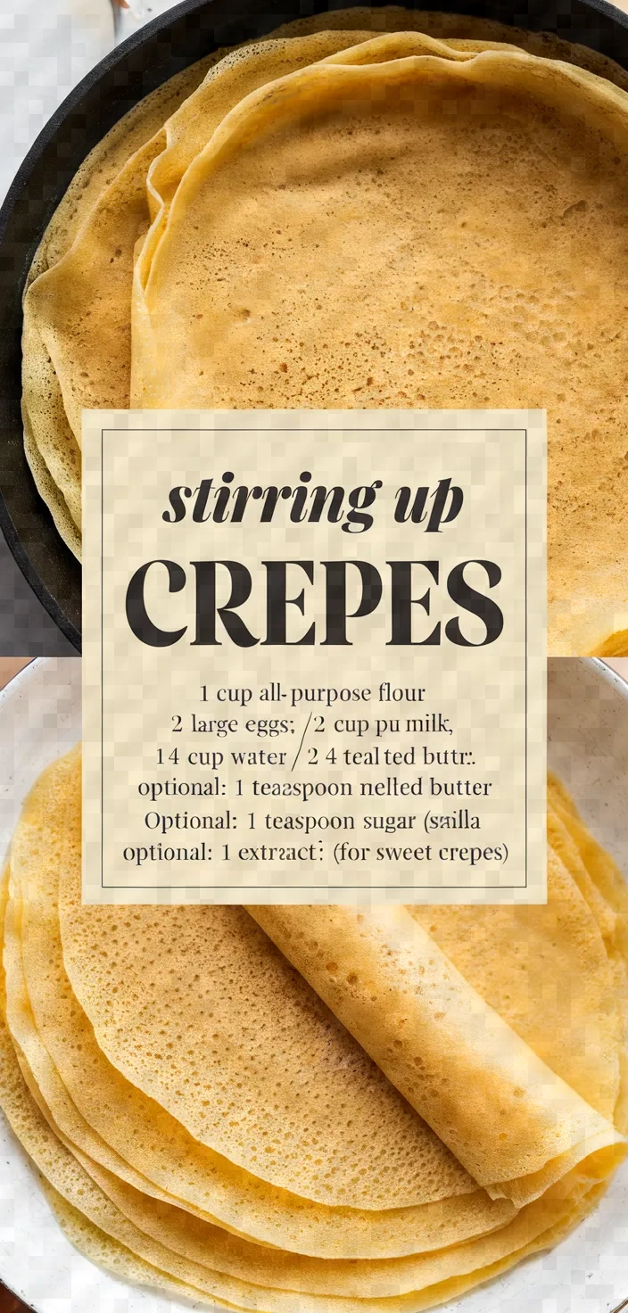 Stirring Up Crepes Recipe