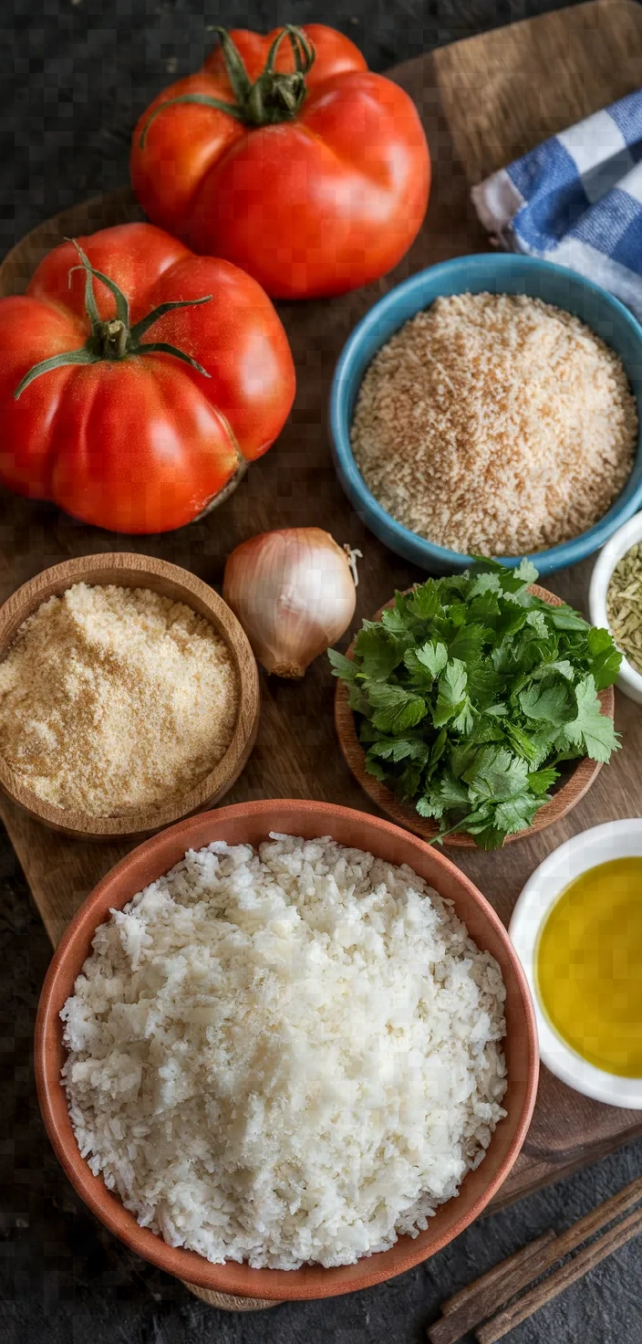 Ingredients photo for Stuffed Tomato Recipe