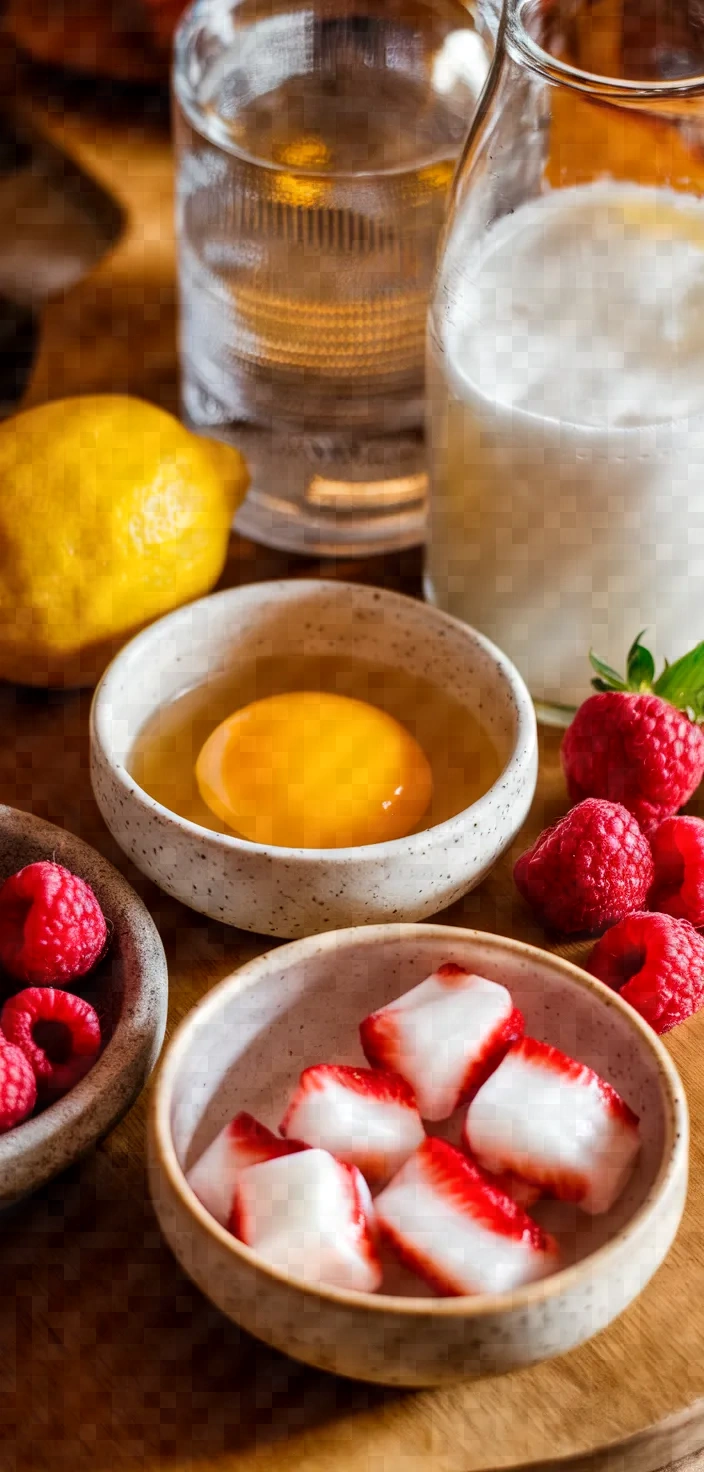 Ingredients photo for Valentines Day Gin Fizz Recipe