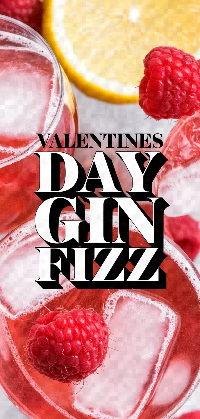 Valentines Day Gin Fizz Recipe