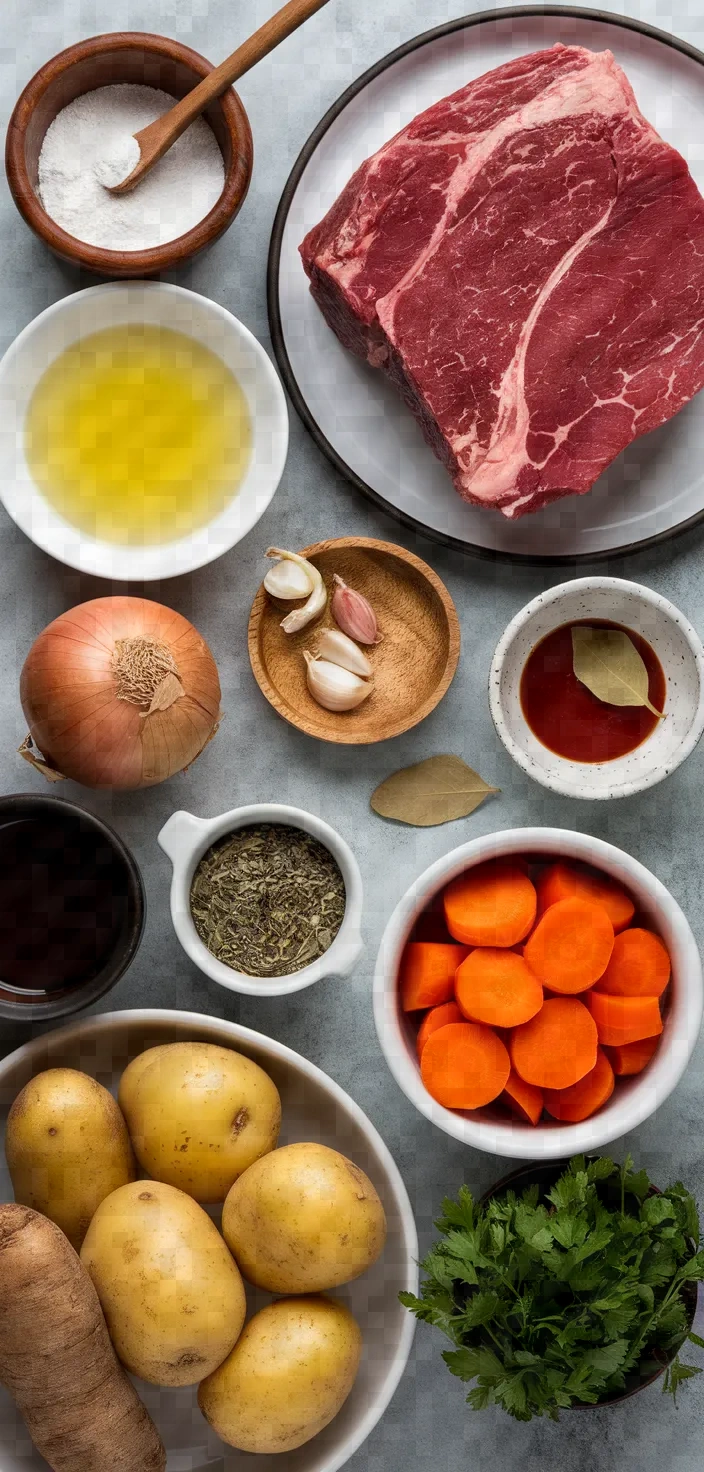 Ingredients photo for Beef And Beer Stew Recipe