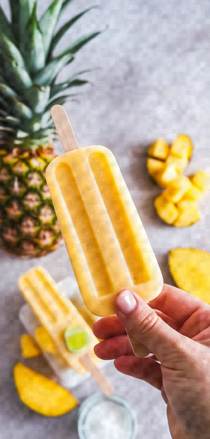 Boozy Mango Pineapple Popsicles Recipe