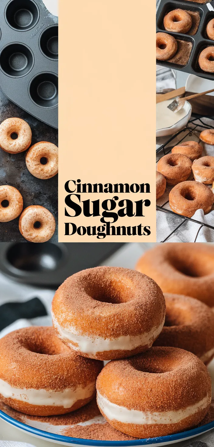 A photo of 4 Ingredient Cinnamon Sugar Doughnuts Recipe