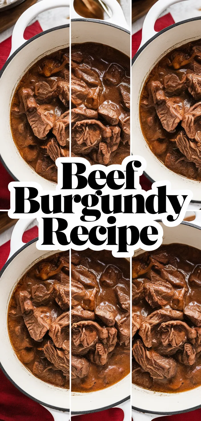 A photo of Beef Burgundy Recipe