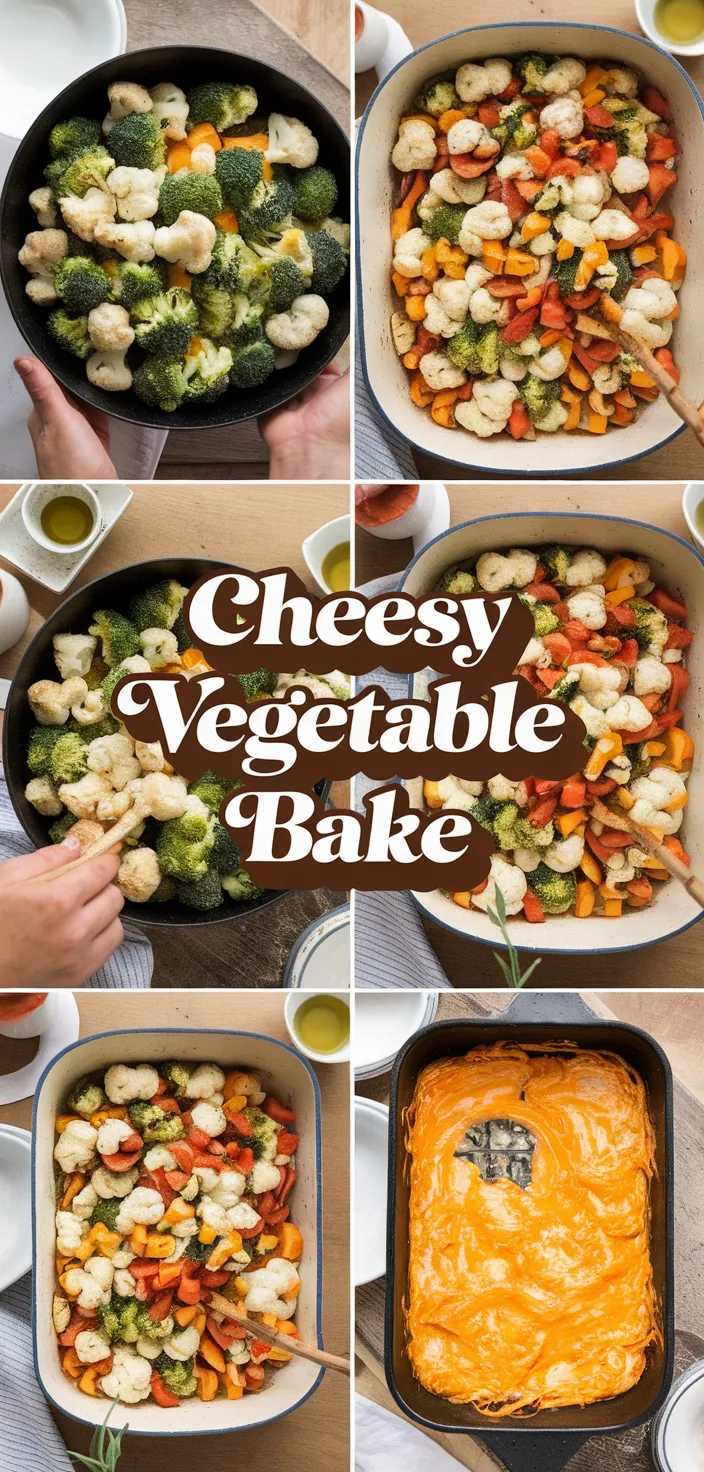 A photo of Cheesy Vegetable Bake Recipe