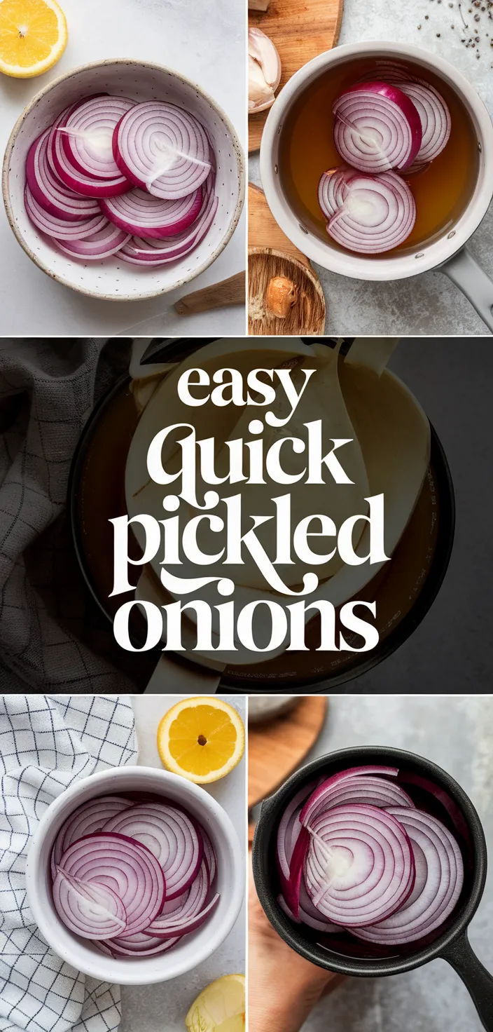 A photo of Easy Quick Pickled Onions Recipe