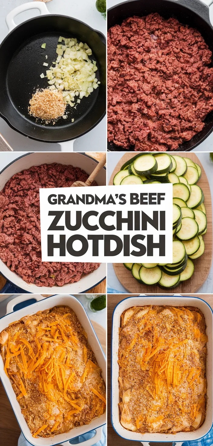 A photo of Grandmas Ground Beef Zucchini Sauerkraut Hotdish Recipe