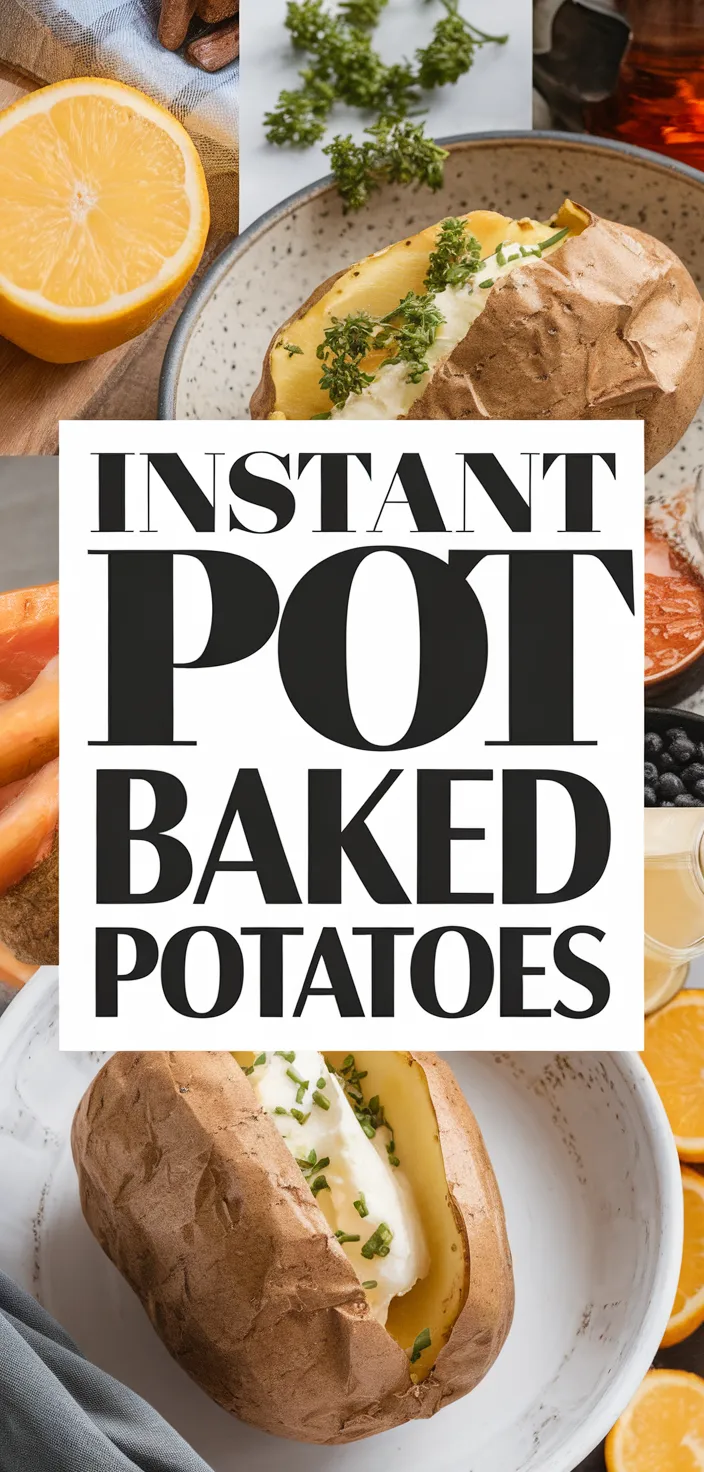 A photo of Instant Pot Baked Potatoes Recipe