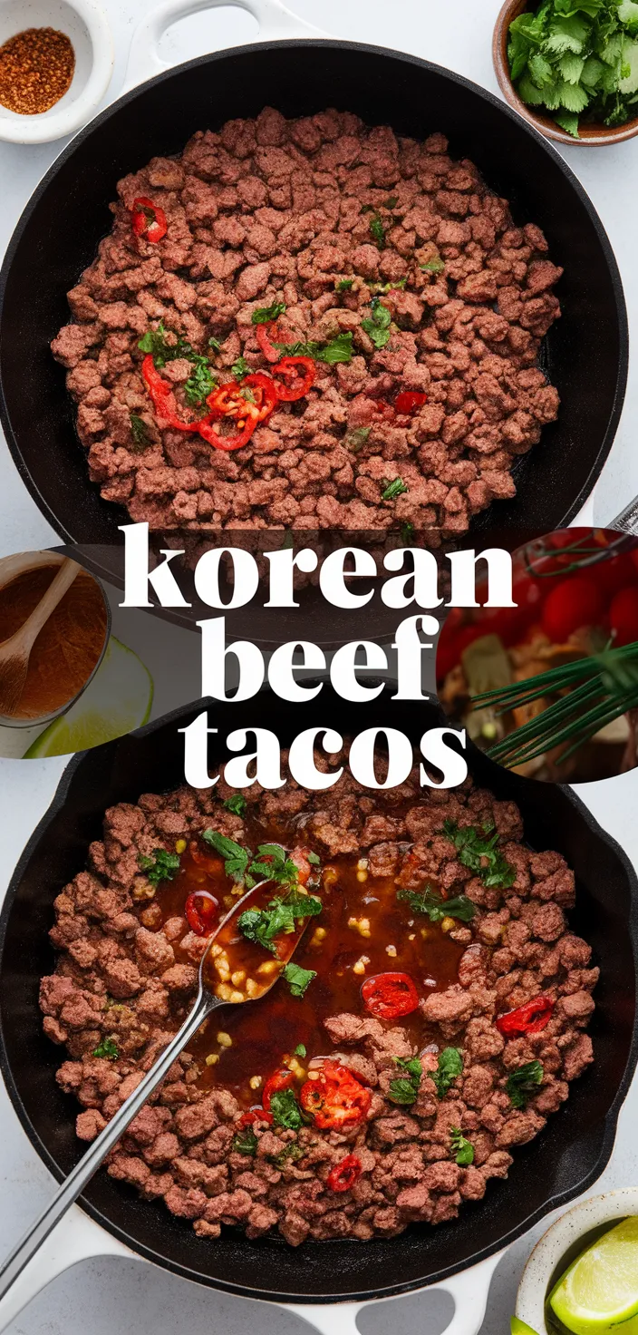 A photo of Korean Ground Beef Tacos Recipe