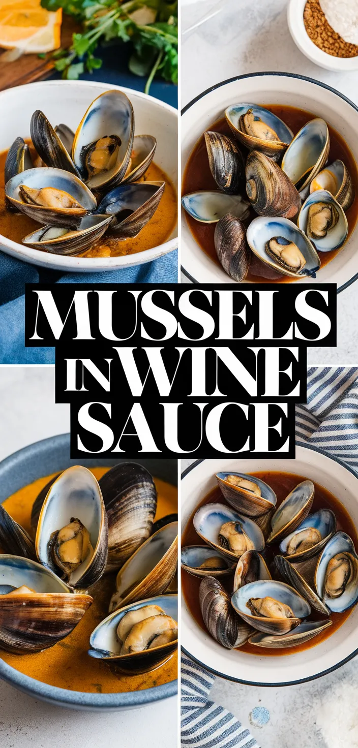 A photo of Mussels In Wine Sauce Recipe