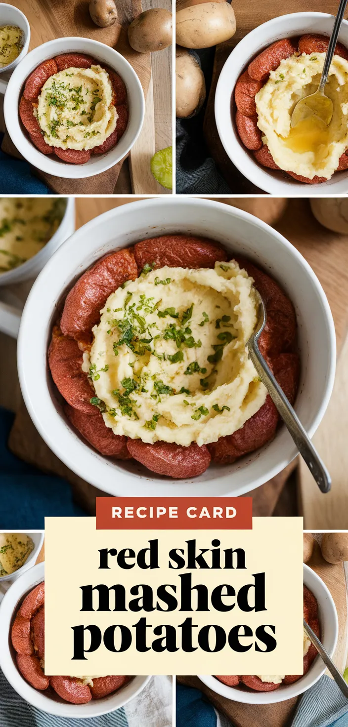 A photo of Red Skin Mashed Potatoes Recipe