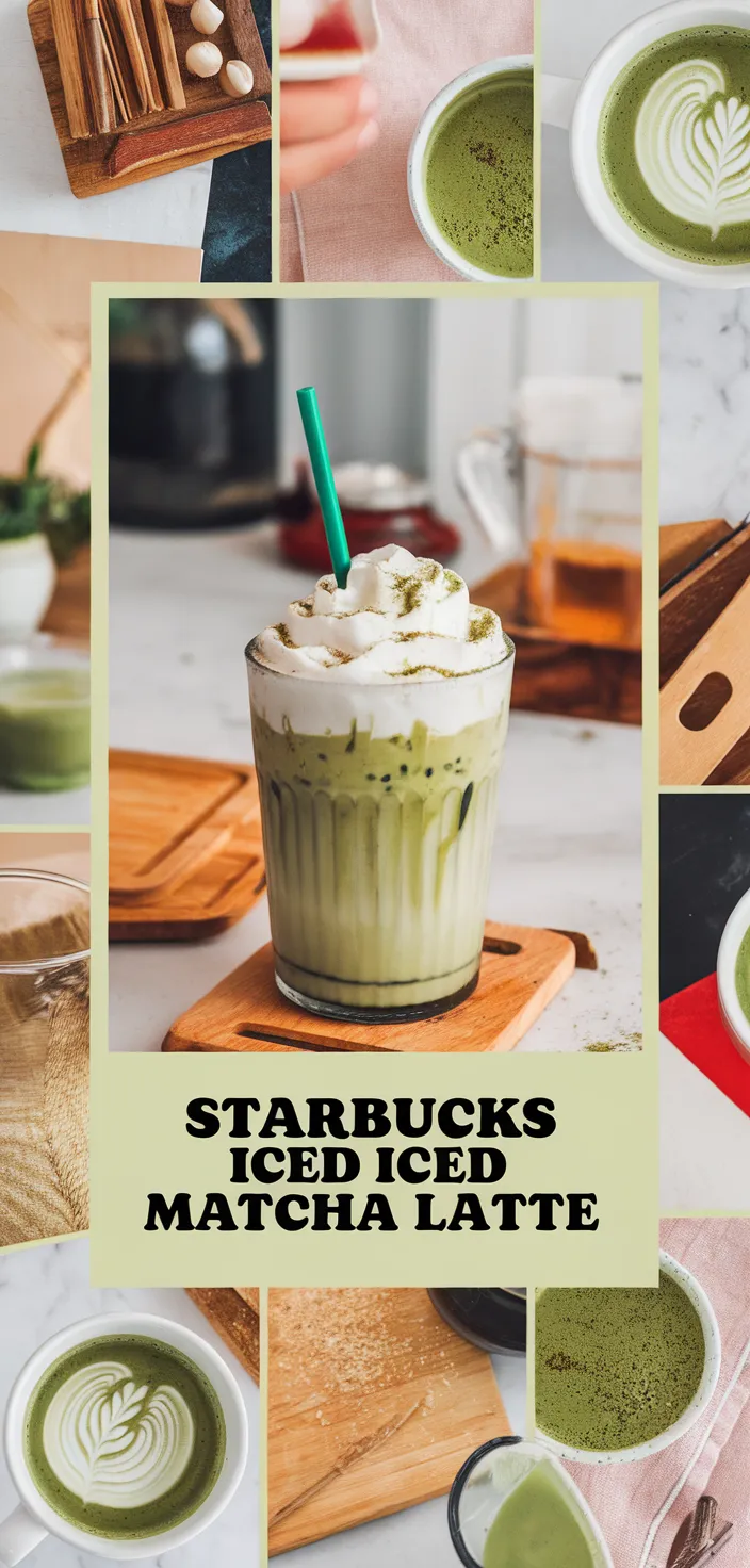 A photo of Starbucks Iced Matcha Latte Recipe