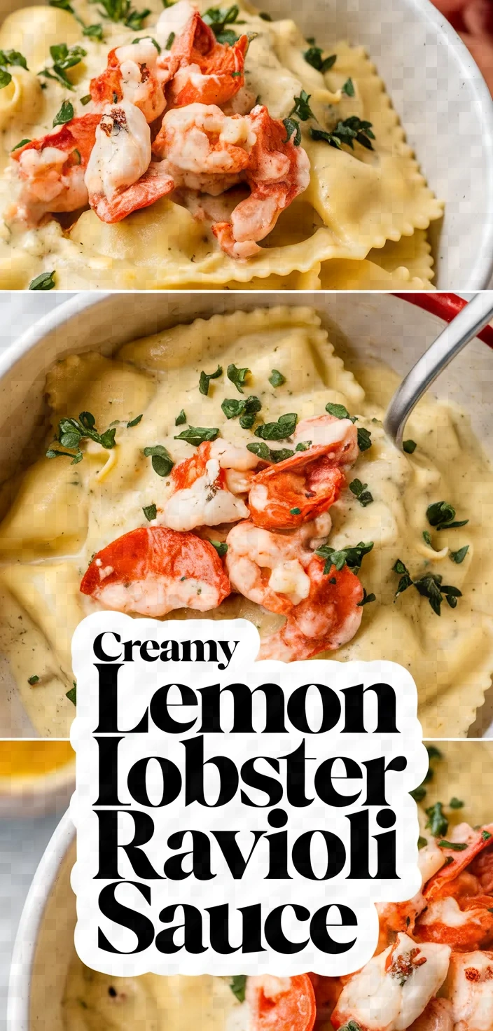 Creamy Lemon Lobster Ravioli Sauce Recipe