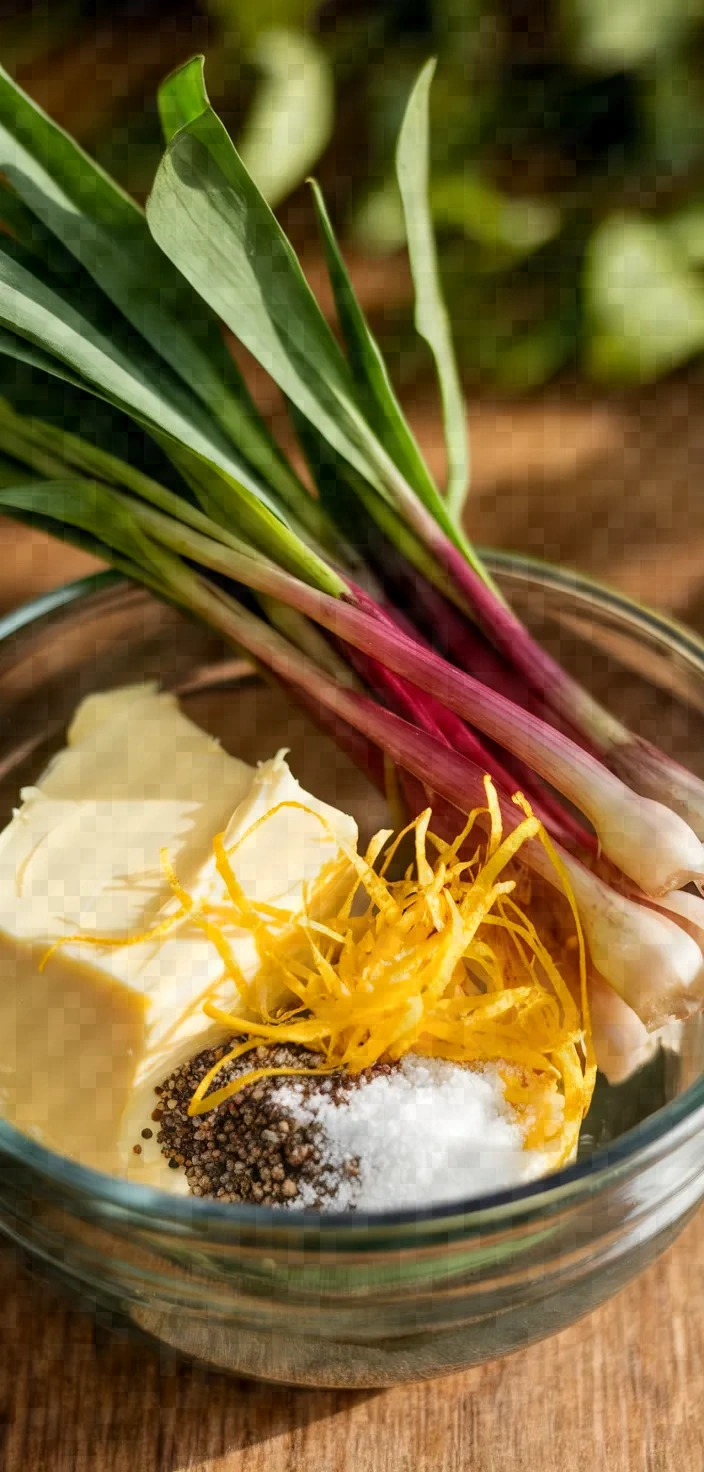 Ingredients photo for Delicious Ramp Butter Recipe