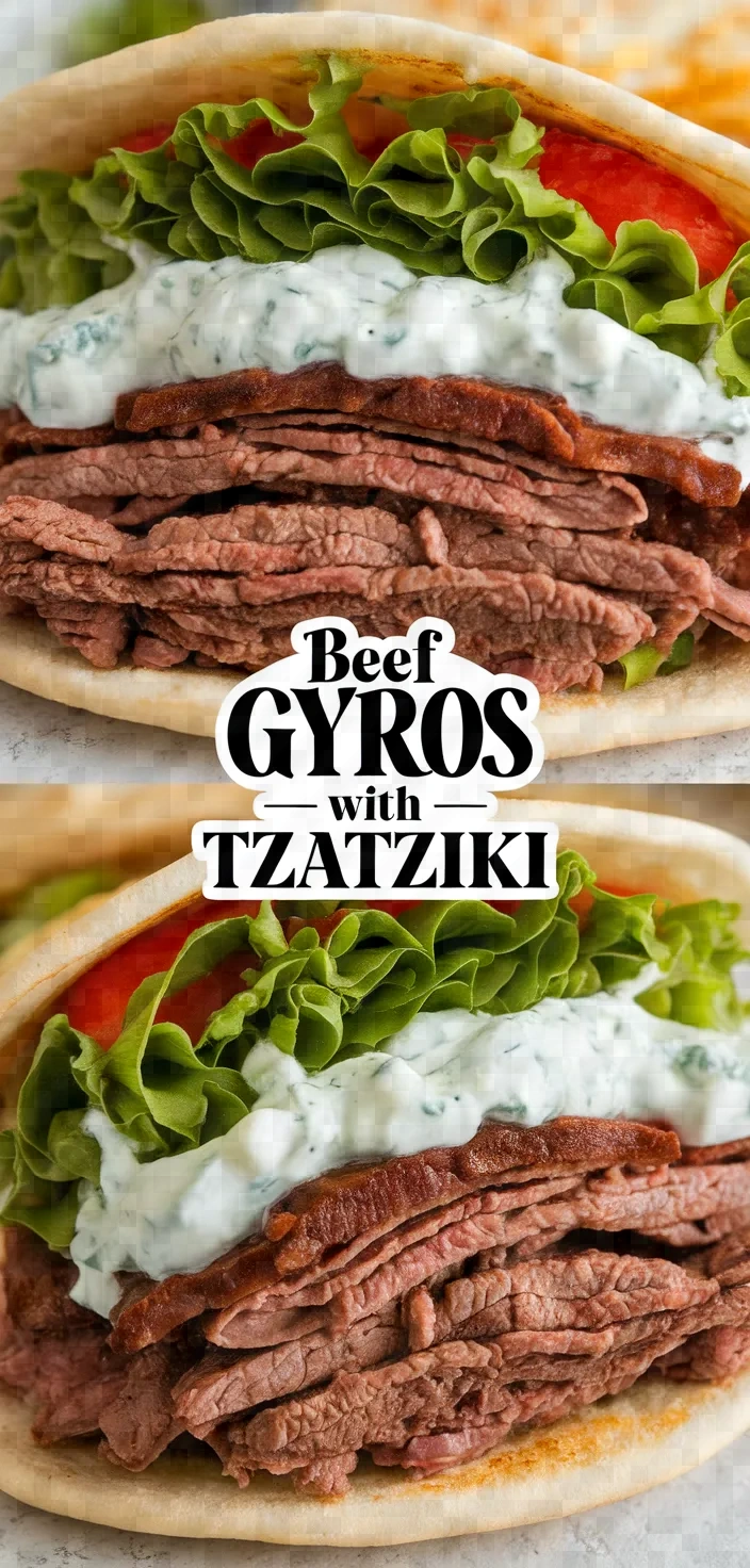 Easy Ground Beef Gyros With Tzatziki Recipe