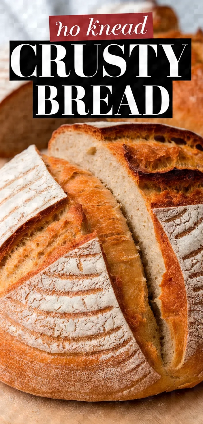 Easy No Knead Crusty Bread Recipe