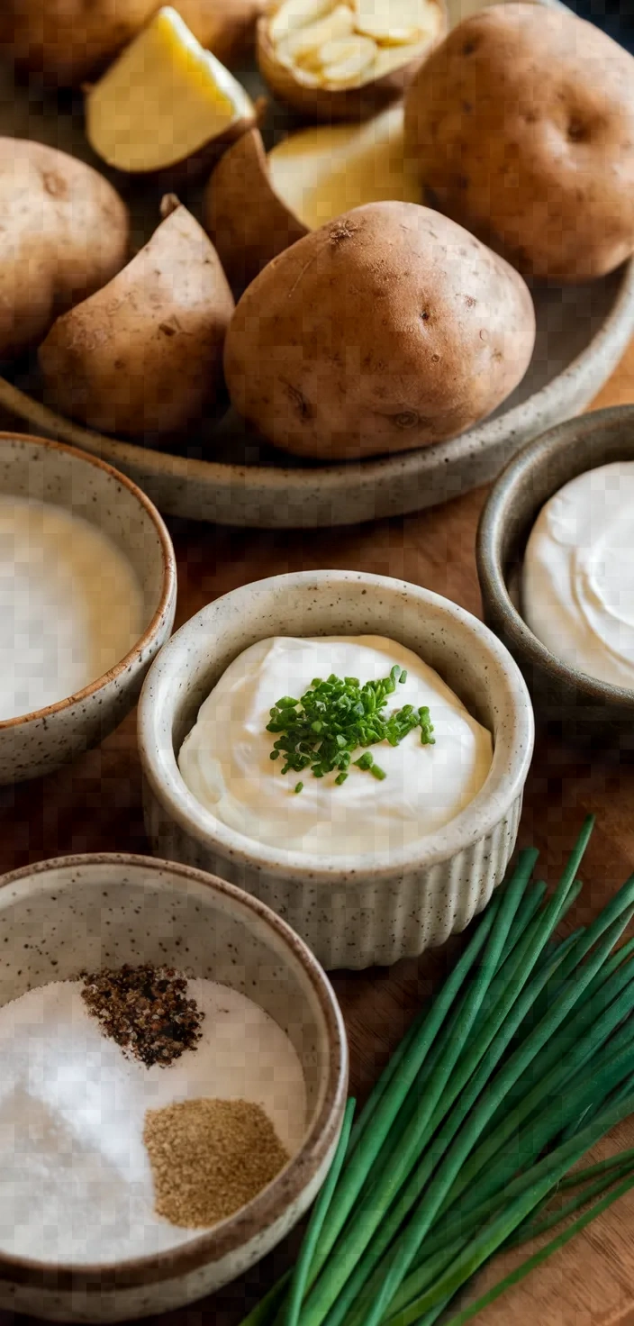 Ingredients photo for Garlic Mashed Potato Recipe