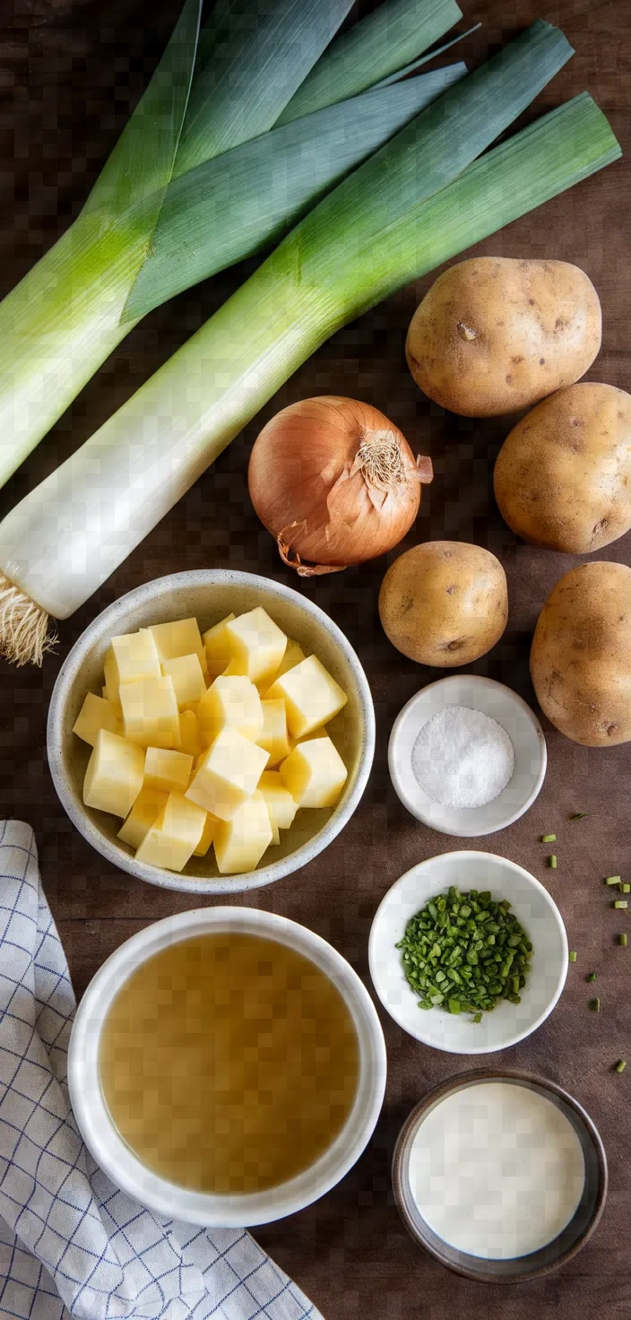 Ingredients photo for Leek And Potato Soup Recipe