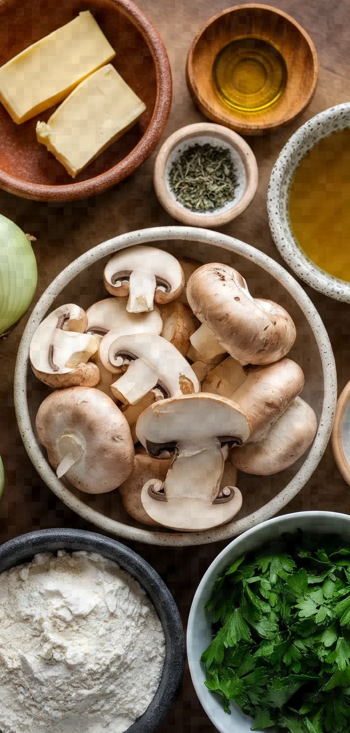 Ingredients photo for Mushroom Soup Recipe