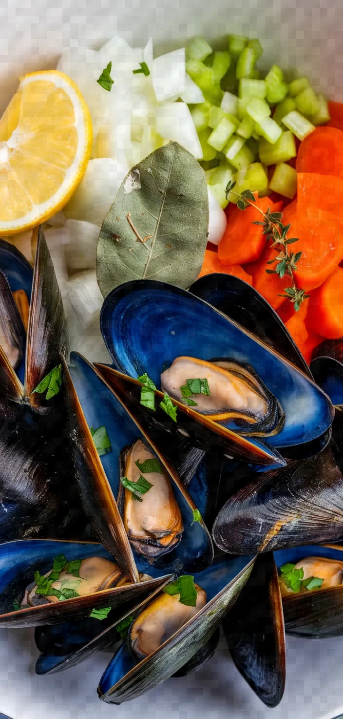 Ingredients photo for Mussel Soup Recipe