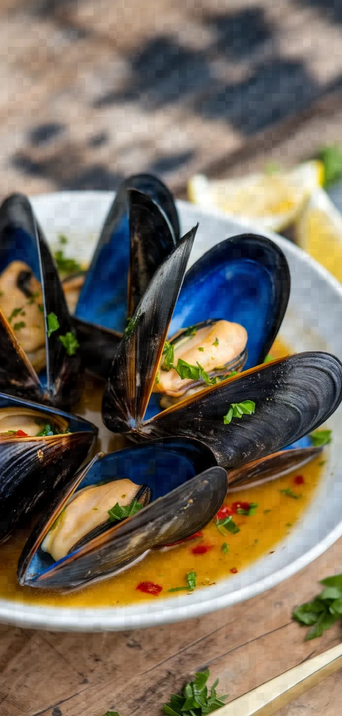 Ingredients photo for Mussels In Wine Sauce Recipe