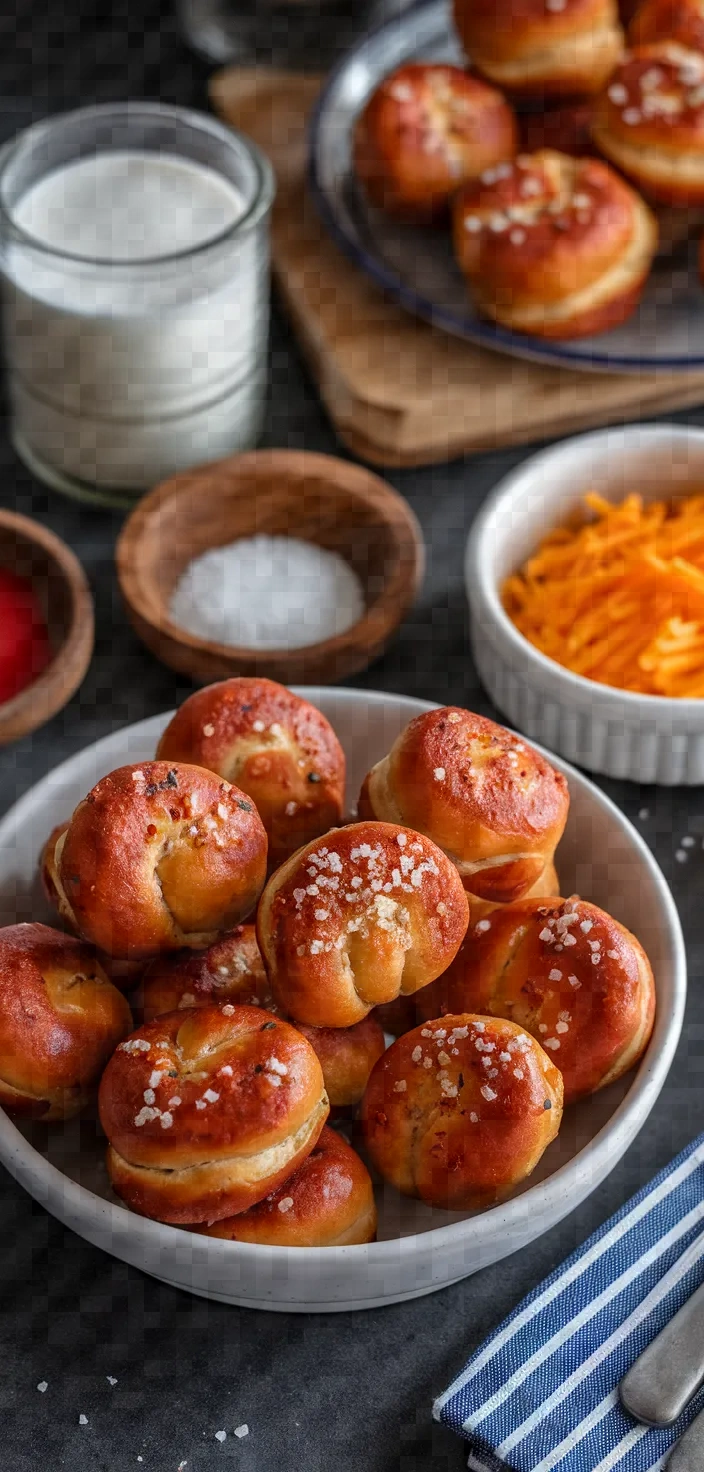 Ingredients photo for Pretzel Pigs In A Blanket With Beer Cheese Dip Recipe