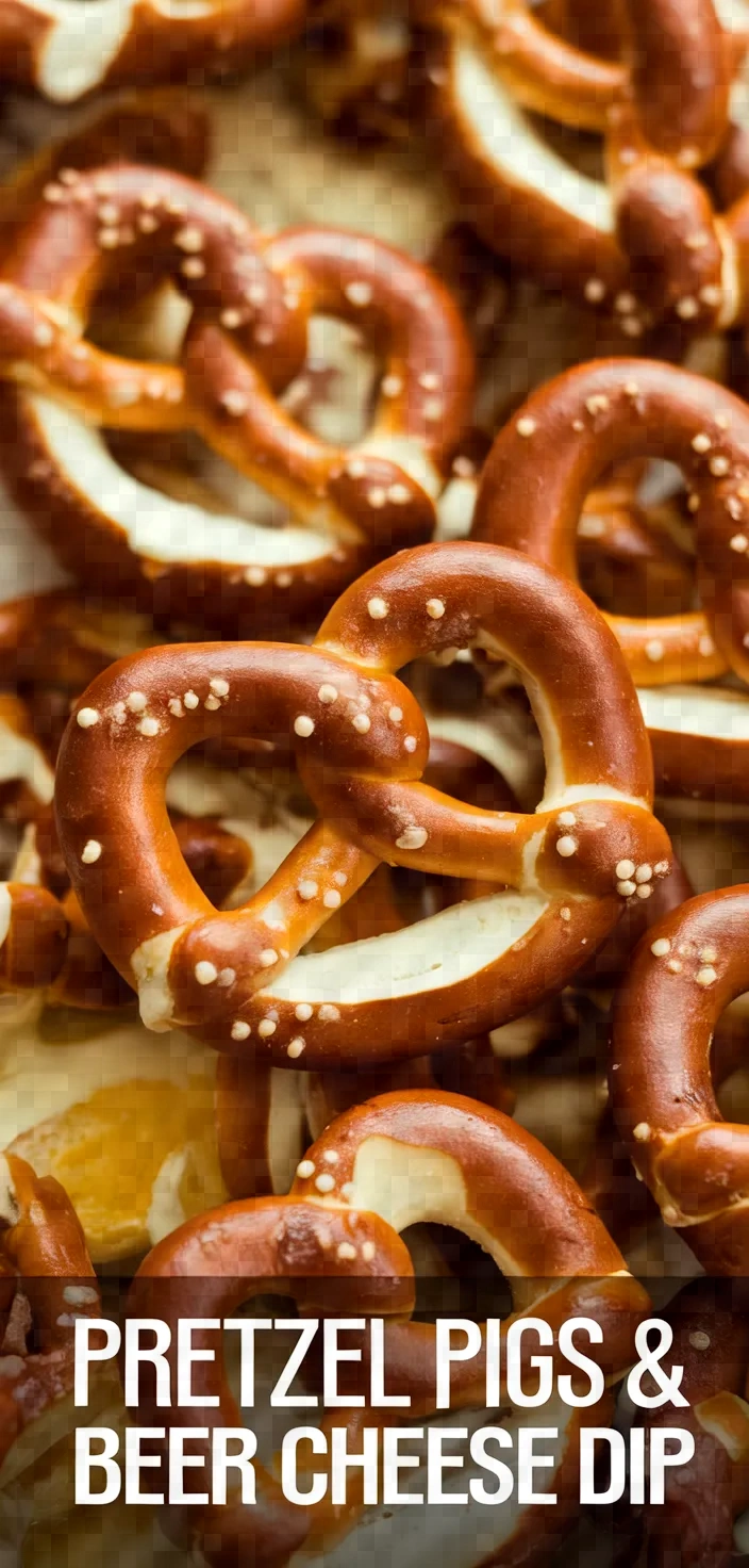 Pretzel Pigs In A Blanket With Beer Cheese Dip Recipe