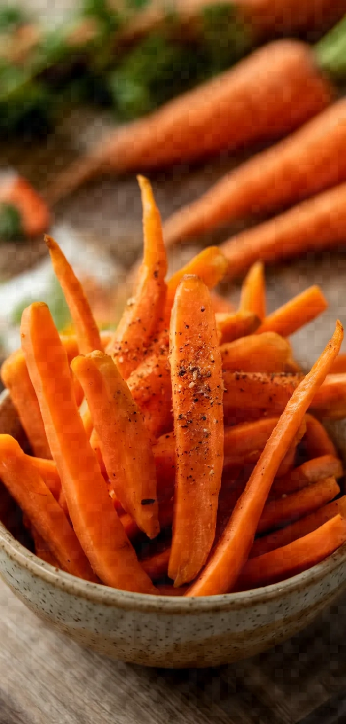 Ingredients photo for Air Fryer Carrot Fries Recipe