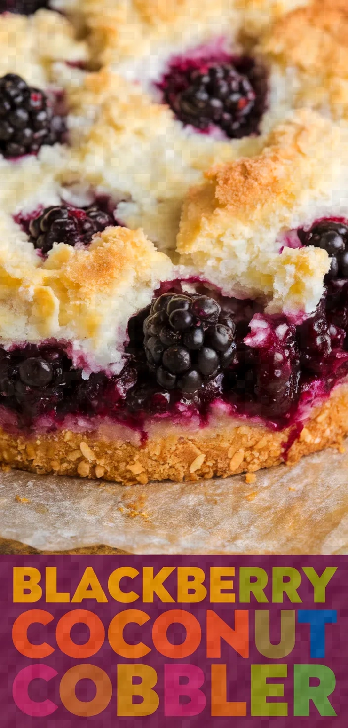 Blackberry Coconut Cobbler Recipe