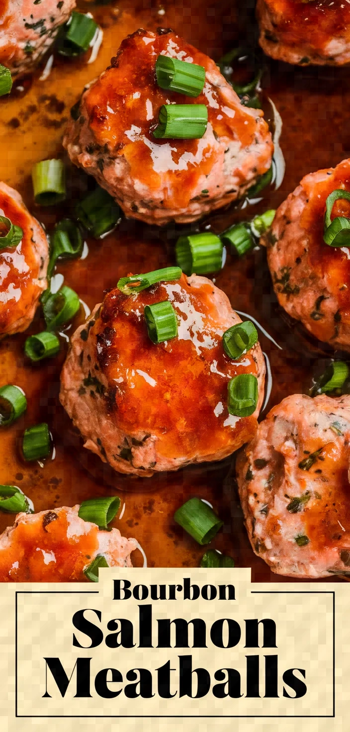 Bourbon Glazed Salmon Meatballs Recipe