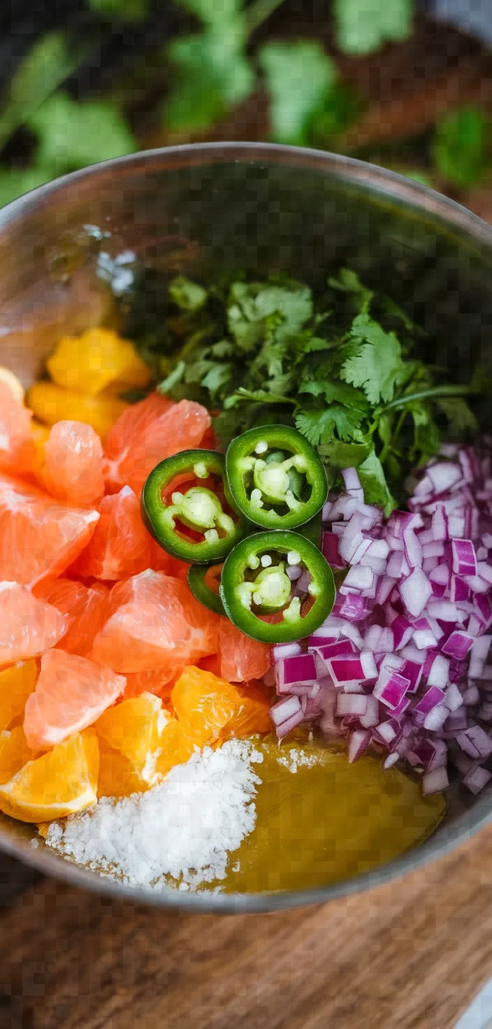 Ingredients photo for Citrus Jalapeno Salsa Recipe