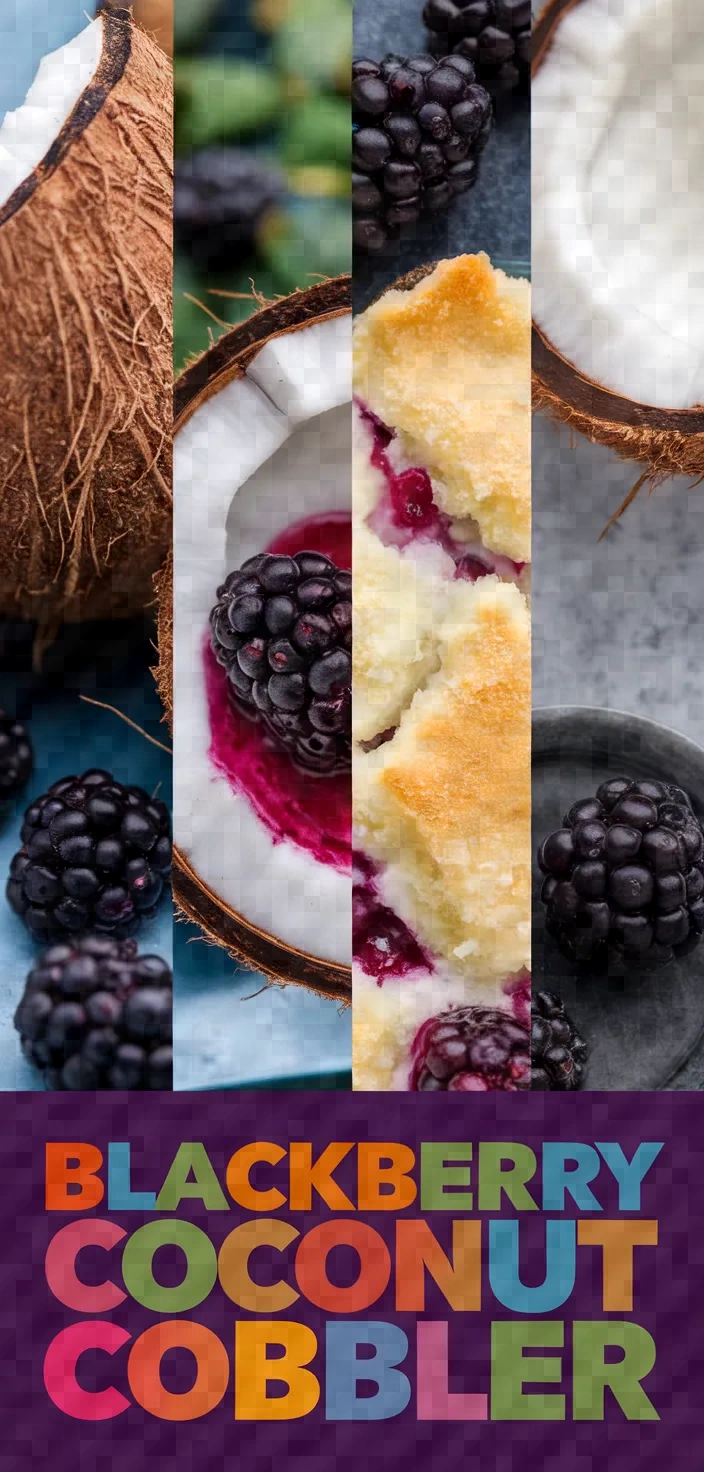 A photo of Blackberry Coconut Cobbler Recipe