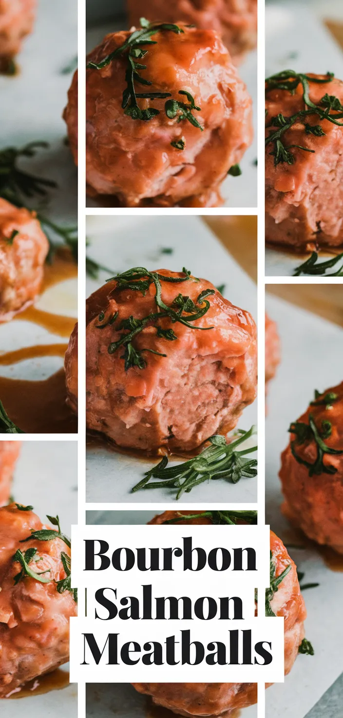 A photo of Bourbon Glazed Salmon Meatballs Recipe