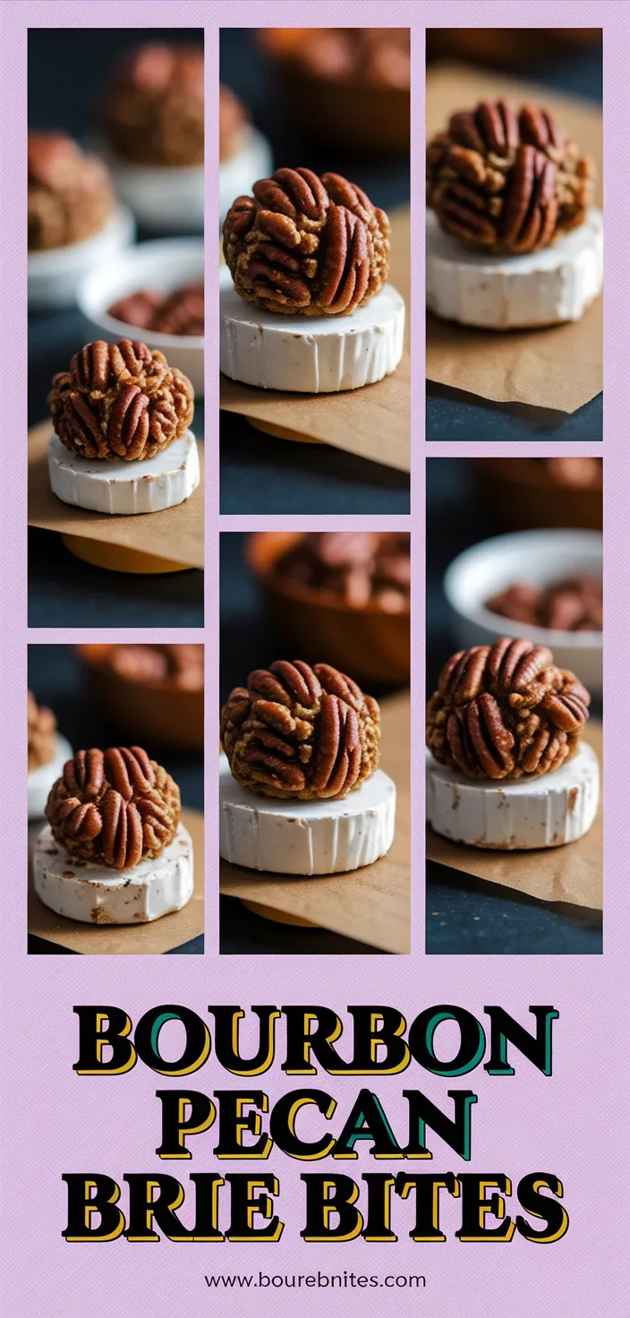 A photo of Bourbon Pecan Brie Bites Recipe