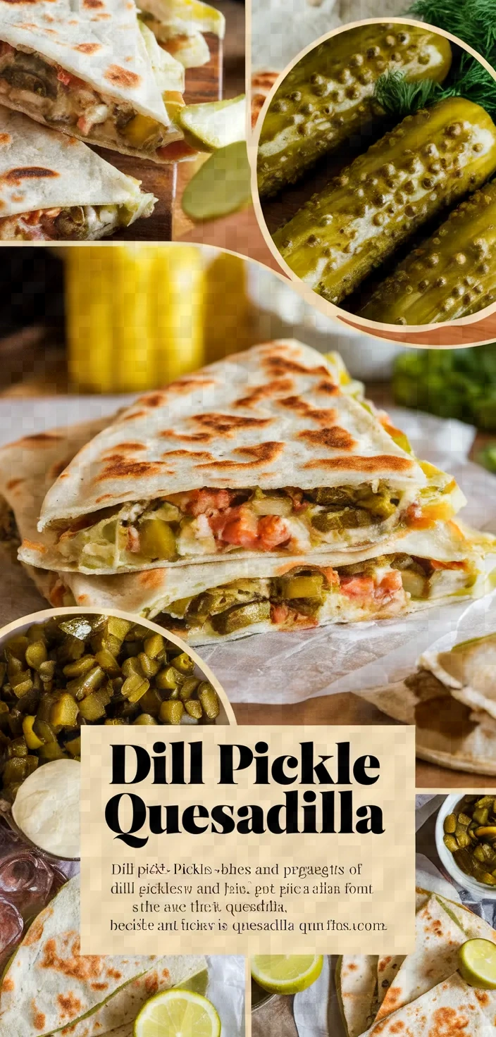 A photo of Dill Pickle Quesadilla Recipe